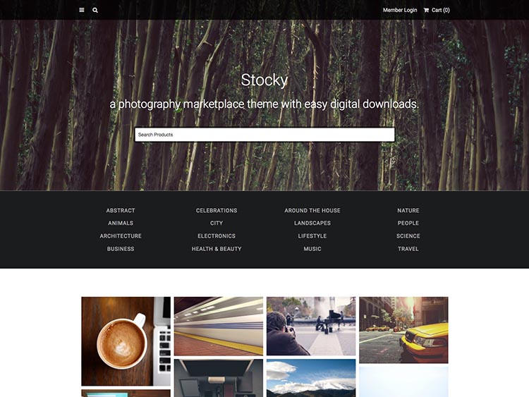 stocky is a great marketplace plugin for photographers
