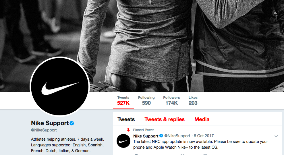 nike produces epic content marketing by leveraging customer support